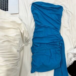 SHEIN Blue Dress with draped cloth